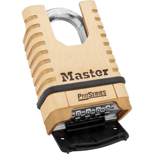 Cadenas &agrave; combinaison prot&eacute;g&eacute; ProSeries, Laiton, Laiton massif, Largeur de 2-1/4" Waymarc Industries Inc