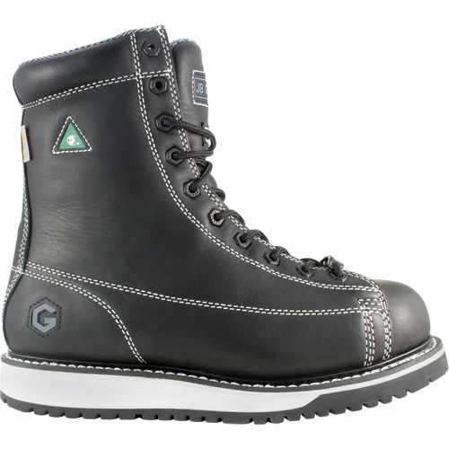 Bottes de travail pour monteur, Cuir, Embout Acier, Taille 7, Imperm&eacute;able Waymarc Industries Inc
