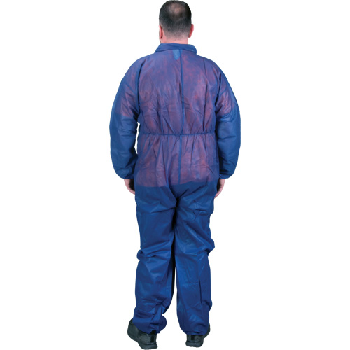 Coveralls, Medium, Blue, Polypropylene Waymarc Industries Inc