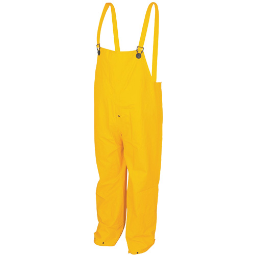Classic Series Bib Rain Pants, Large, Polyester/PVC, Yellow Waymarc Industries Inc