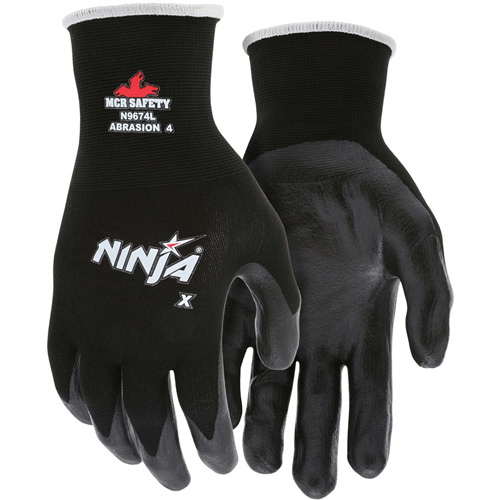 Gants enduits Ninja, Grand, R&ecirc;vetement Bipolym&egrave;re, Calibre 15, Enveloppe en Nylon/Lycra Waymarc Industries Inc