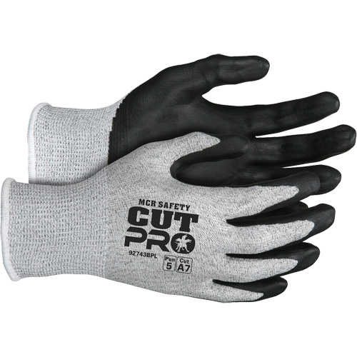 Safety Cut Pro Cut Resistant Gloves, Size Large, 13 Gauge, Bi-Polymer Coated, HPPE Shell, ASTM ANSI Level A7 Waymarc Industries Inc