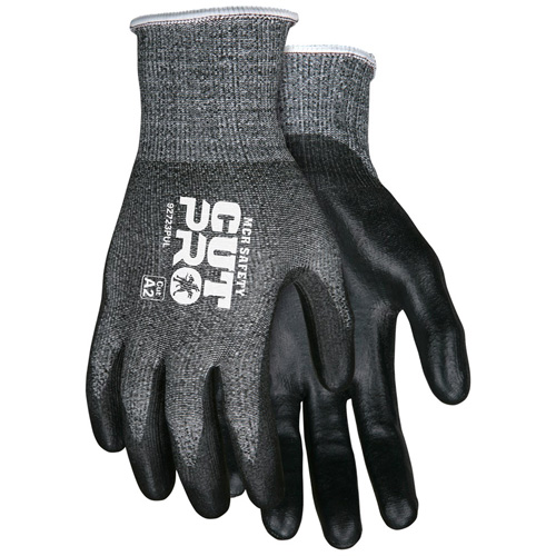 Gants r&eacute;sistant aux coupes Safety Cut Pro, Taille Grand, Calibre 13, Rev&ecirc;tement Polyur&eacute;thane, Enveloppe en PEHP, ASTM ANSI niveau A2 Waymarc Industries Inc