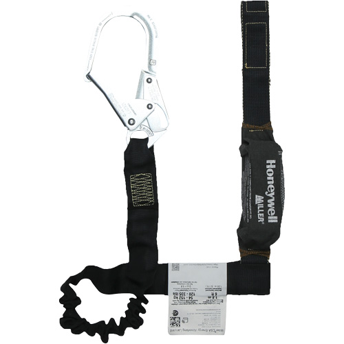 Miller&reg; Arc-Rated Shock-Absorbing Lanyard, 6', Scaffold Hook Center, Choke-Off Loop Leg Ends, Kevlar&reg; Waymarc Industries Inc