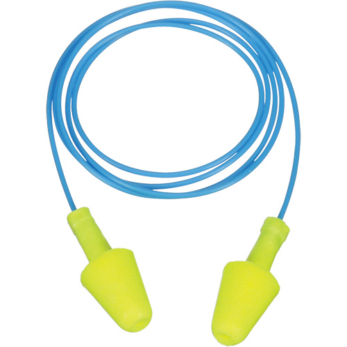 Bouchons d'oreilles &agrave; ajustement souple E-A-R, Vrac - Sac en poly, Avec cordon Waymarc Industries Inc