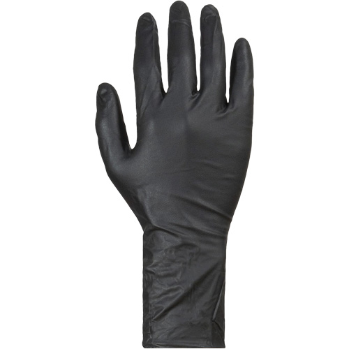 Gants jetables KeepKleen, Grand, Nitrile, 8 mils, Sans poudre, Noir Waymarc Industries Inc