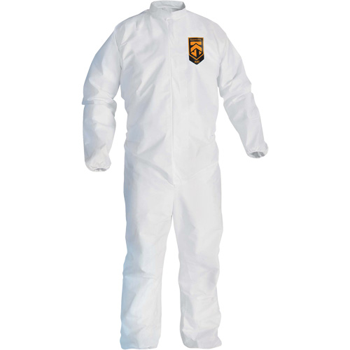 KleenGuard KGA300 Coveralls, 4X-Large, White, Microporous Waymarc Industries Inc