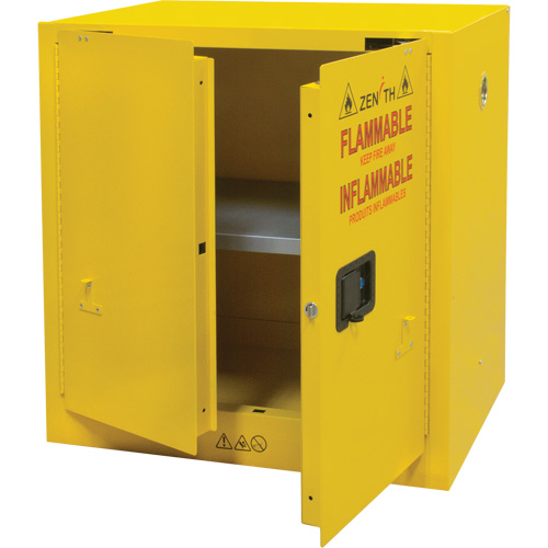 Flammable Storage Cabinet, 22 gal., 2 Door, 35" W x 35" H x 22" D Waymarc Industries Inc