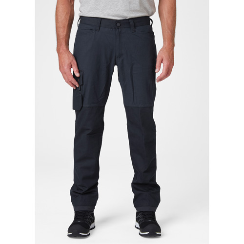 Oxford Service Pants, Poly-Cotton, Navy Blue, Size 30, 30 Inseam Waymarc Industries Inc