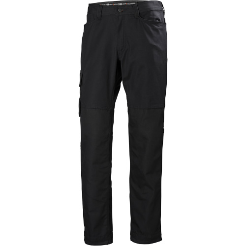 Oxford Service Pants, Poly-Cotton, Black, Size 30, 30 Inseam Waymarc Industries Inc