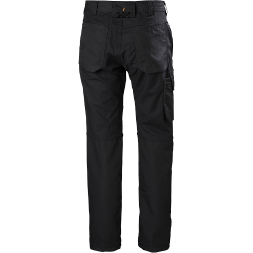 Oxford Service Pants, Poly-Cotton, Black, Size 30, 30 Inseam Waymarc Industries Inc