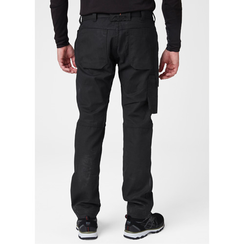 Oxford Service Pants, Poly-Cotton, Black, Size 30, 30 Inseam Waymarc Industries Inc