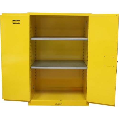 Armoire pour produits inflammables, 90 gal., 2 Porte(s), 43" La x 66" h x 34" p Waymarc Industries Inc