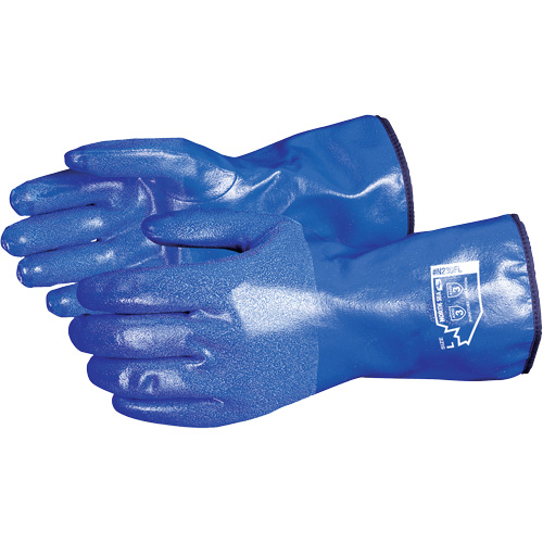North Sea Chemical Resistant  Gloves, Size Small, 11" L, Nitrile, Fleece Inner Lining, Winter Weight Waymarc Industries Inc