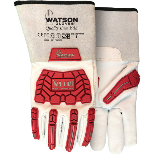 Van Goat Cut & Impact Gloves, Size X-Small, Cutshield Shell, ASTM ANSI Level A5/EN 388 Level E Waymarc Industries Inc