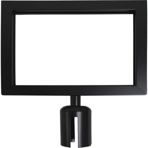 Sign Frame for Crowd Control Post, Black Waymarc Industries Inc