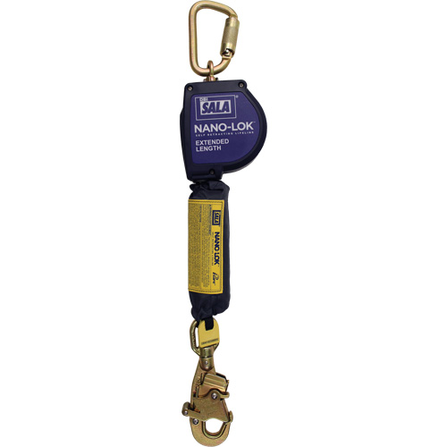 Cordage de s&eacute;curit&eacute; autor&eacute;tractable allong&eacute; Nano-Lok, 10', Dyneema, Pivotant Waymarc Industries Inc