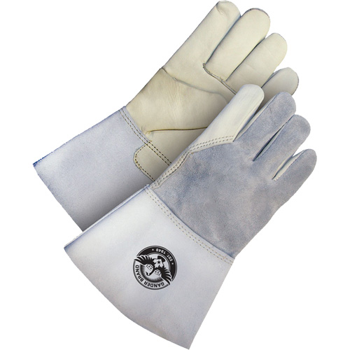 Gander Brand Utility Grain Leather Welder Gloves, Grain Cowhide, Size Small Waymarc Industries Inc