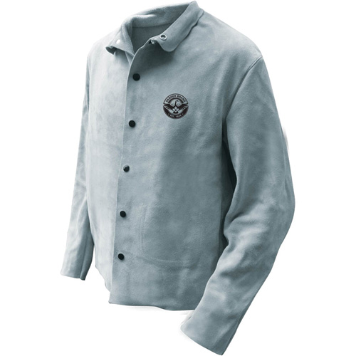 Welder Jacket, Leather, 5X-Large, Grey Waymarc Industries Inc