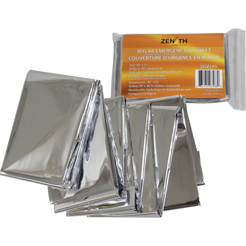 Couverture d'urgence, Polyester aluminis&eacute; Waymarc Industries Inc