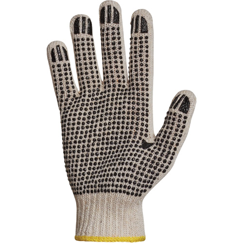 Sure Grip&reg; PVC Dotted String Knit Glove, Poly/Cotton, Single Sided, 7 Gauge, X-Small Waymarc Industries Inc