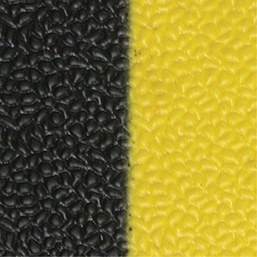 Airsoft Anti-Fatigue Mat, Pebbled, 3' x 5' x 3/8", Black/Yellow, PVC Sponge Waymarc Industries Inc