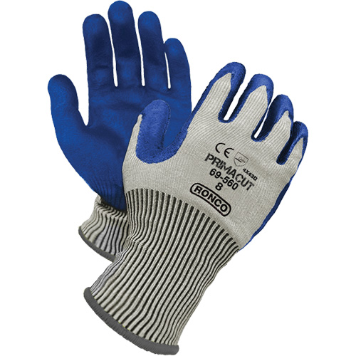 PrimaCut Cut Resistant Gloves, Size 8, 13 Gauge, Nitrile Coated, HPPE Shell, ANSI/ISEA 105 Level 4/EN 388 Level 5 Waymarc Industries Inc