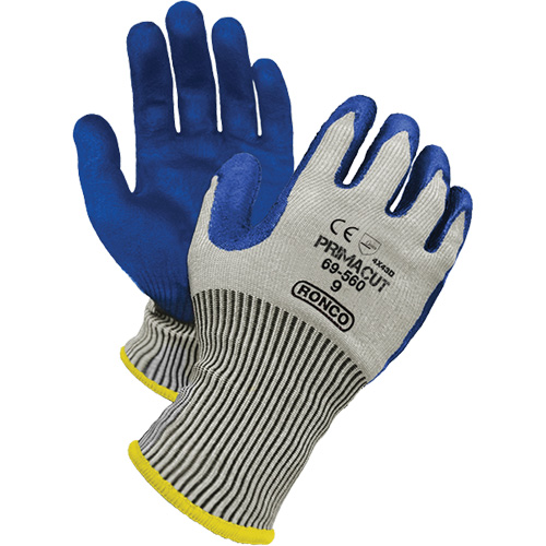 PrimaCut Cut Resistant Gloves, Size 9, 13 Gauge, Nitrile Coated, HPPE Shell, ANSI/ISEA 105 Level 4/EN 388 Level 5 Waymarc Industries Inc