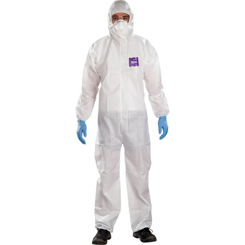 Combinaisons avec col Alphatec Microchem, Grand, Blanc, SMS Waymarc Industries Inc