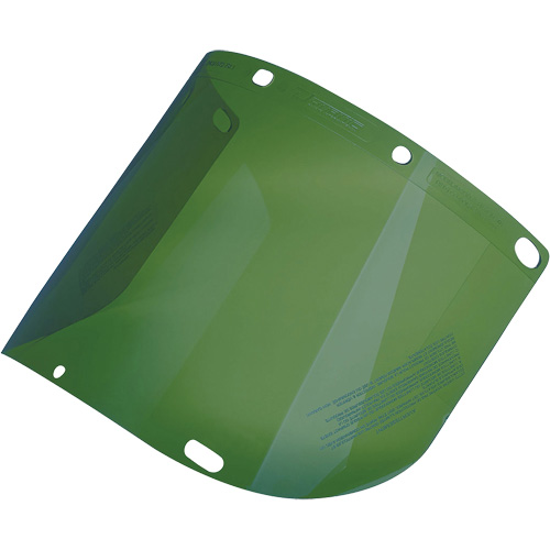 Dynamic Formed Faceshield, Polycarbonate, Green Tint Waymarc Industries Inc