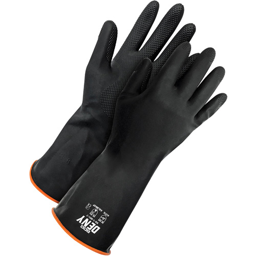 Deny Chemical Resistant Gloves, Size 9, 12" L, Rubber Latex, Flock-Lined Inner Lining, Winter Weight Waymarc Industries Inc