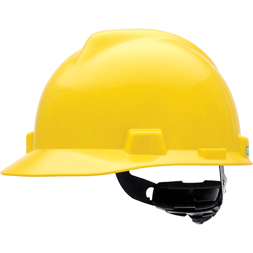 Casque de s&eacute;curit&eacute; &agrave; fentes V-Gard, R&eacute;pond aux normes CSA type 1, Suspension Rochet, Non ventil&eacute; Waymarc Industries Inc
