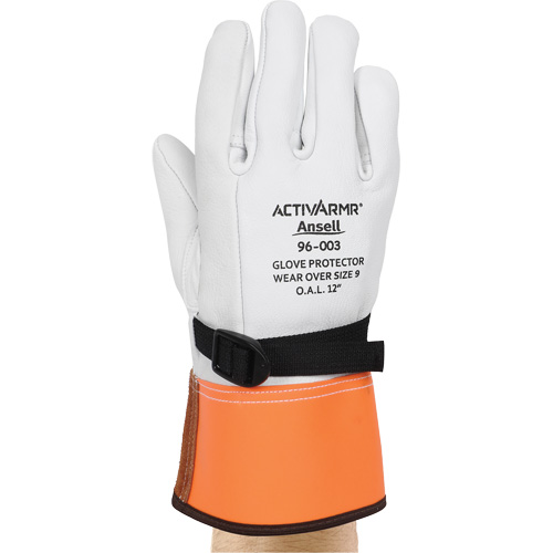 Gants de protection en cuir pour haute tension 96-003, Taille 8, 12" lo Waymarc Industries Inc