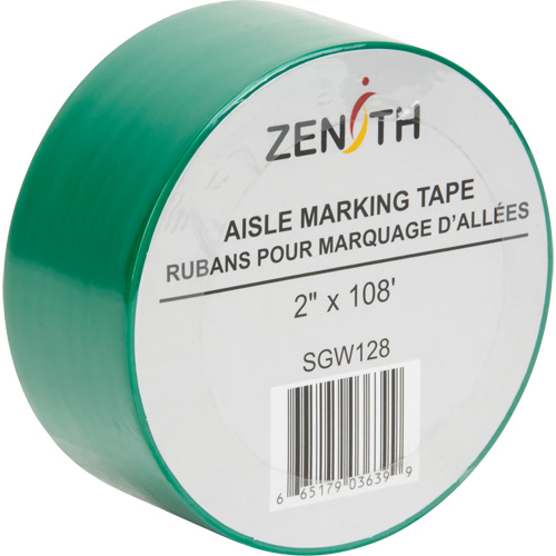 Ruban pour marquage d'all&eacute;es, 2" x 108', PVC, Vert Waymarc Industries Inc