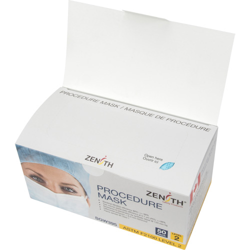 Masques d'intervention jetables, ASTM F2100 Niveau 2, Classe 1 Waymarc Industries Inc