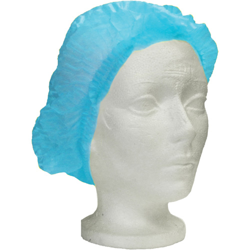 Ronco Care Pleated Bouffant Cap, Polypropylene, 24", Blue Waymarc Industries Inc