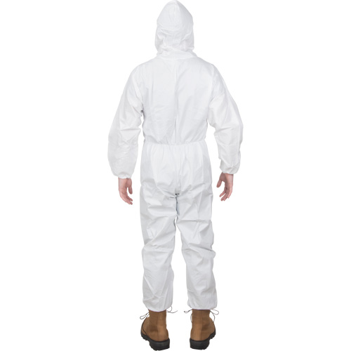 Premium Hooded Coveralls, Medium, White, Microporous Waymarc Industries Inc