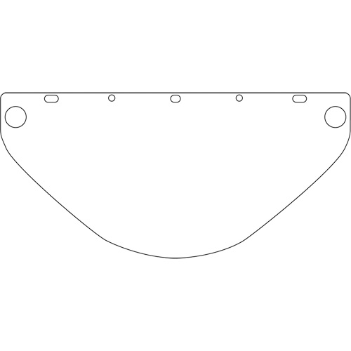 Dynamic Universal Fit Safety Visor, Polycarbonate, Clear Tint Waymarc Industries Inc