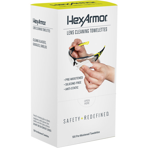 Lingettes nettoyantes pour verres, Paquet de 100 Waymarc Industries Inc