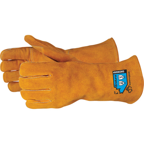 Endura&reg; Deluxe Cut-Resistant Welding Gloves, Split Cowhide, Size Small Waymarc Industries Inc