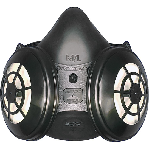 Comfort-Air&reg; 400Nx Black Half Mask without Exhalation Valve N95 Kit, Elastomer/Rubber, Medium/Large Waymarc Industries Inc
