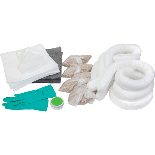 Spill Kit, Oil Only/Universal, Overpack, 20 US gal. Absorbancy Waymarc Industries Inc