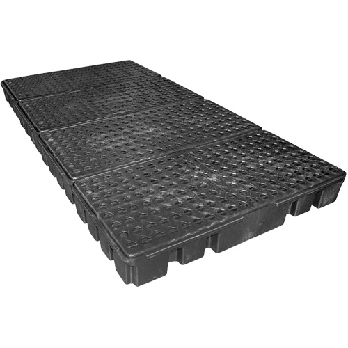 Black Diamond Low Profile Spill Pallet, 102 US gal. Spill Capacity, 96" x 49" x 6.5" Waymarc Industries Inc