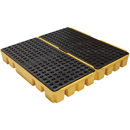 Palette &agrave; profil bas pour contr&ocirc;le des d&eacute;versements, Capacit&eacute; de d&eacute;versement 51 gal. US, 49" x 48" x 6,5" Waymarc Industries Inc