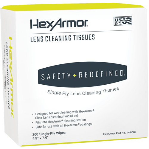 Serviettes nettoyantes pour lentilles, 4,9" x 7,9", 300 /pqt. Waymarc Industries Inc