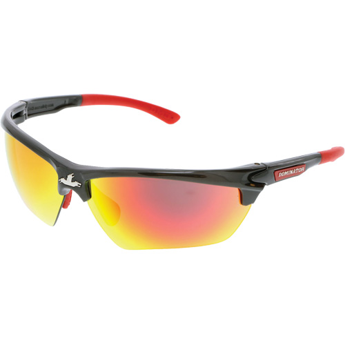 Dominator DM3 Series Safety Glasses, Orange Mirror Lens, Anti-Fog/Anti-Scratch, ANSI Z87+ Waymarc Industries Inc