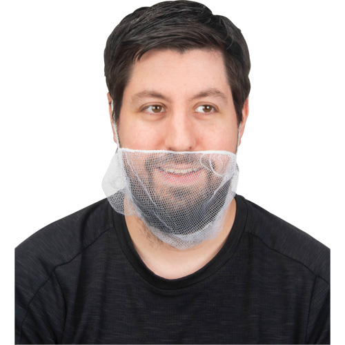Beard Nets, Nylon, White Waymarc Industries Inc