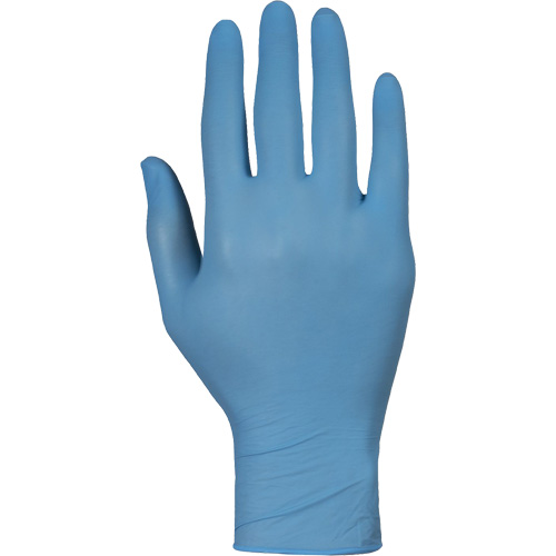 Gants jetables KeepKleen, Petit, Nitrile, 2,8 mil, Sans poudre, Bleu Waymarc Industries Inc