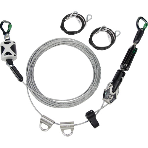 Temporary Horizontal Lifeline, Galvanized Cable Waymarc Industries Inc