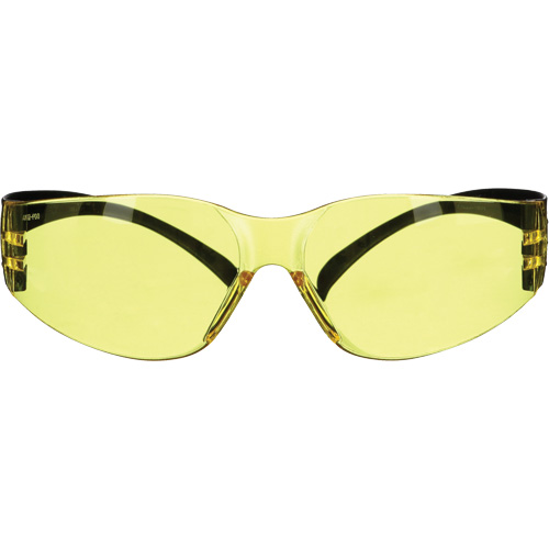 SecureFit 100 Series Safety Glasses, Amber Lens, Anti-Fog/Anti-Scratch, ANSI Z87+/Meets/Exceeds CSA Z94.3 Waymarc Industries Inc